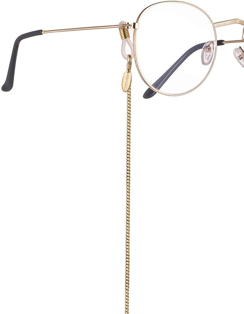 AllenCOCO Glasses Chain, Eyeglass Strap For Women Sunglasses - 14K Gold Eyeglasses Chain, Eye Glasses Holders Around Neck - Image 5